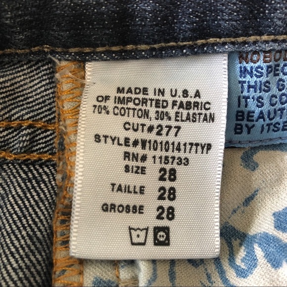 Goldsign ENVY Low Rise Jeans Dark Wash Straight Leg Y2K 90s Stretch USA 28 - Picture 9 of 13